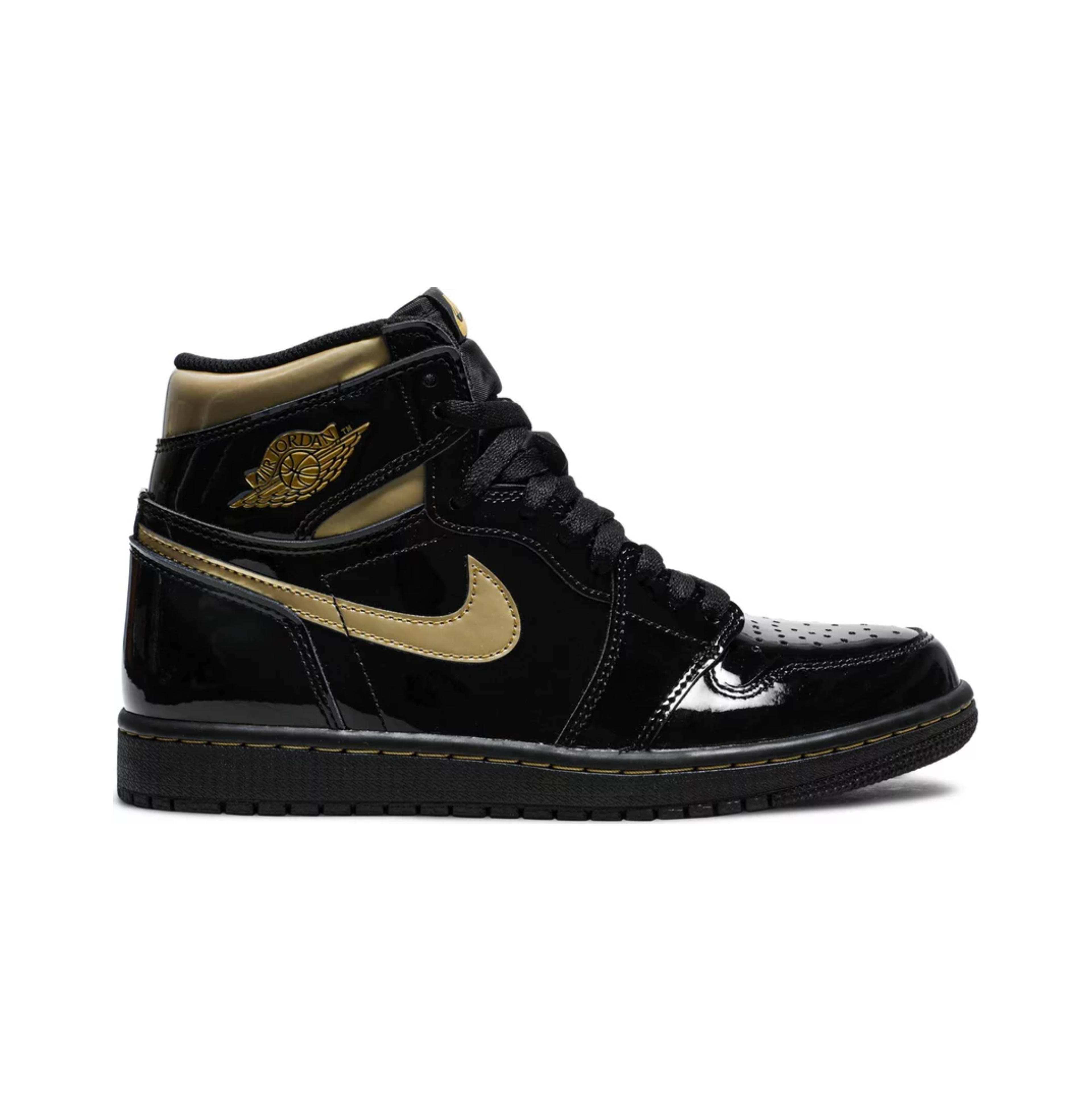 Air Jordan 1 Retro High OG 'Black Metallic Gold' | GOAT