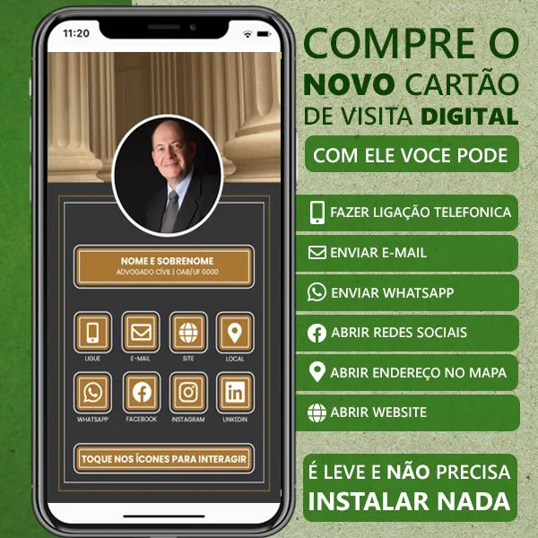 imagem do cartão digital advogado