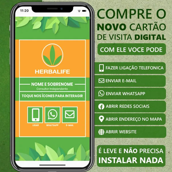 imagem do cartão digital consultor herbalife