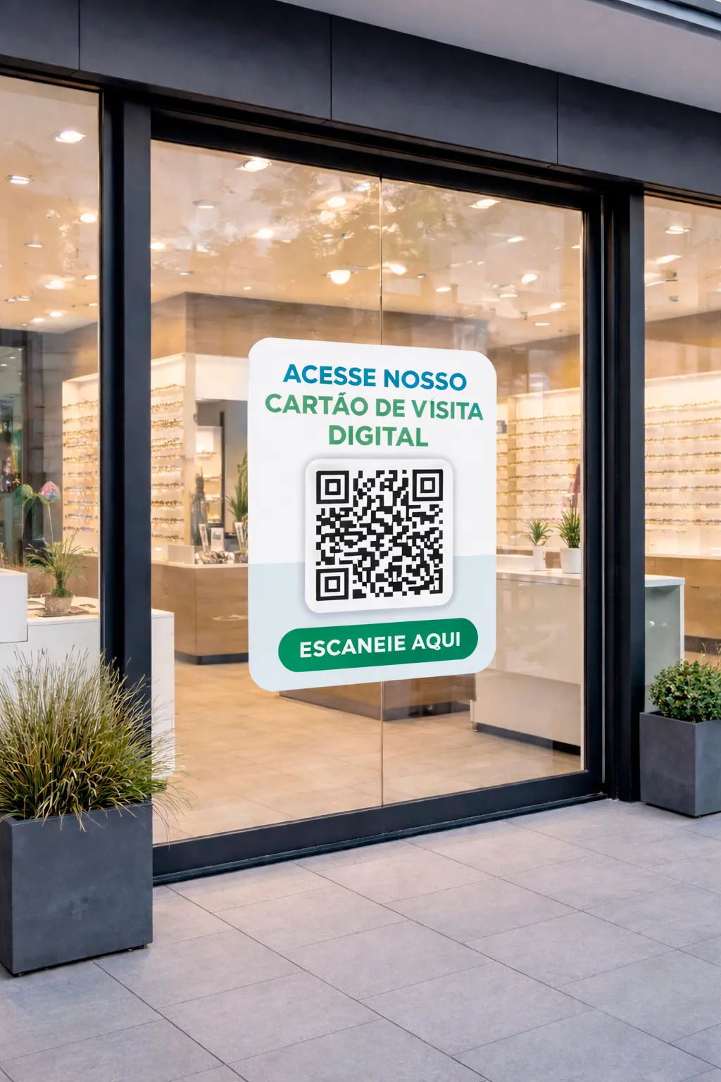 Imagem exibindo a tela de mais do cartão de visita digital