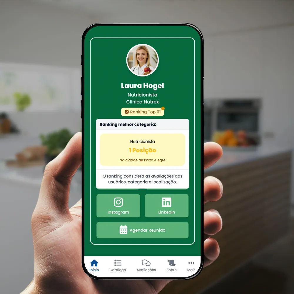 Imagem exibindo a tela de inicio do cartão de visita digital para motorista particular