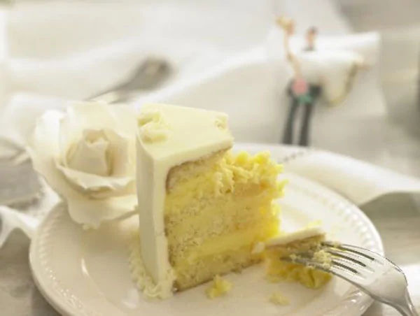 Fatia de bolo de pasta americana Fatia de bolo feitos com pasta americana