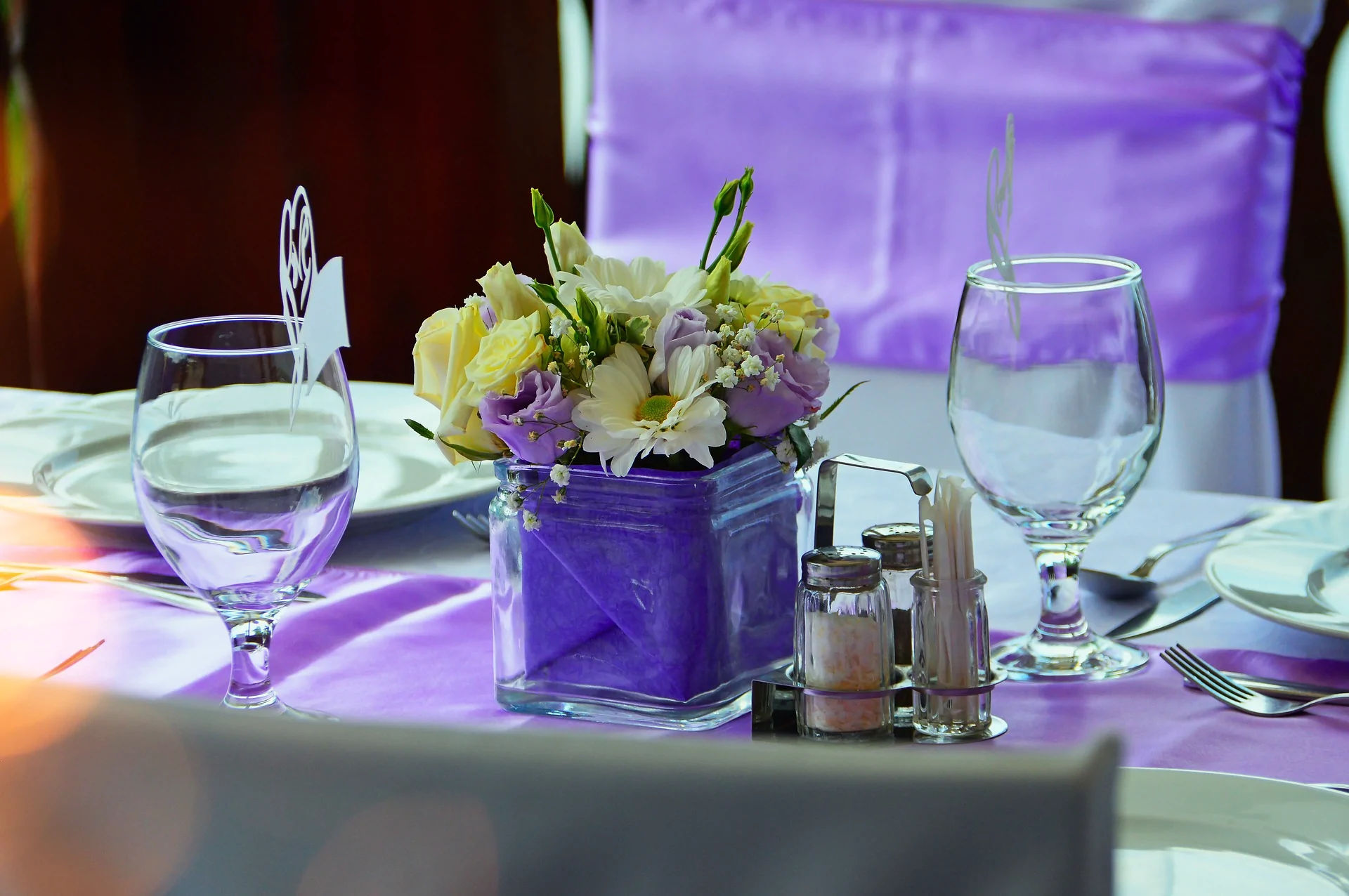 Mesa de Jantar de casamento a noite Mesa de jantar de casamento a noite com velas