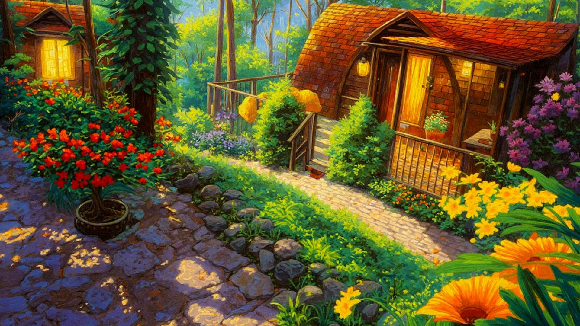 Cabin scene