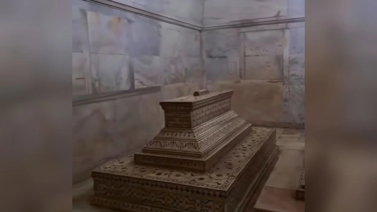 Man Walks Into Shah Jahan, Taj Mahal