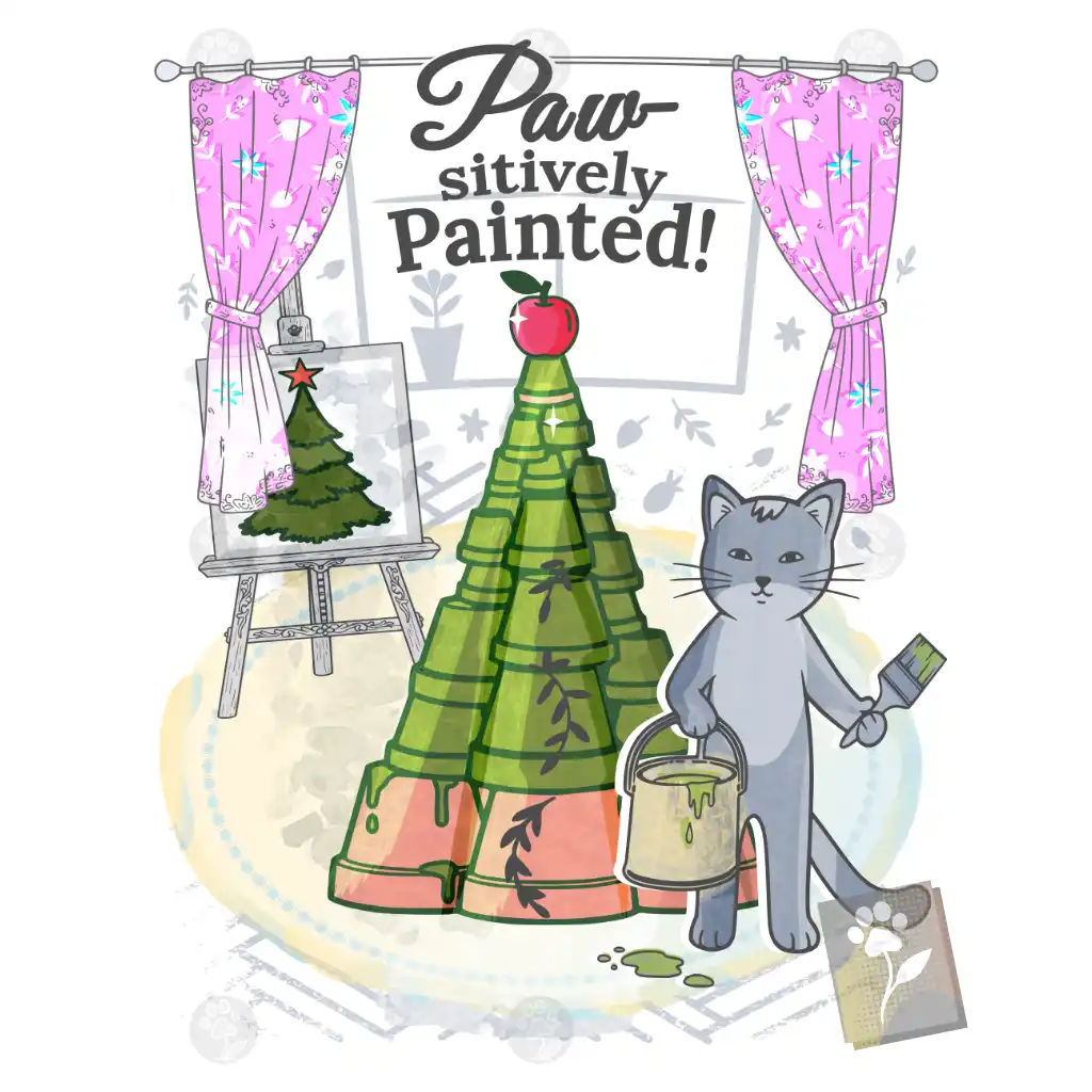 DIY Christmas Tree Cat — Wearable Art