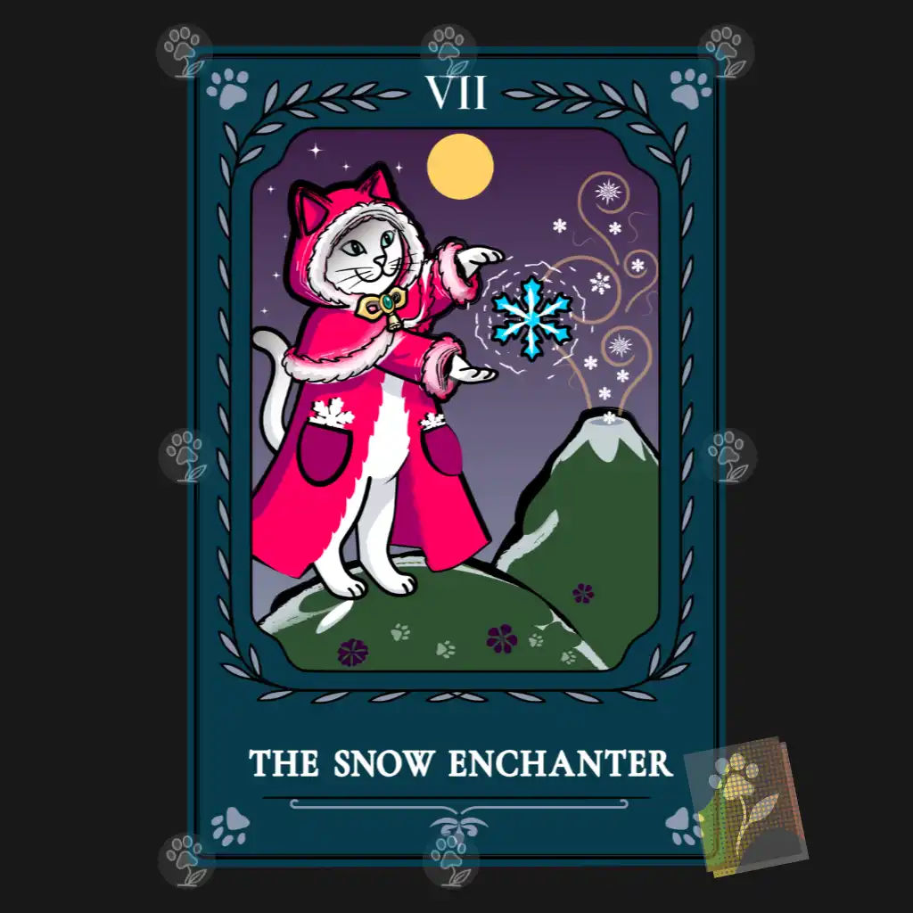 Snow Enchanter Cat — Wearable Art