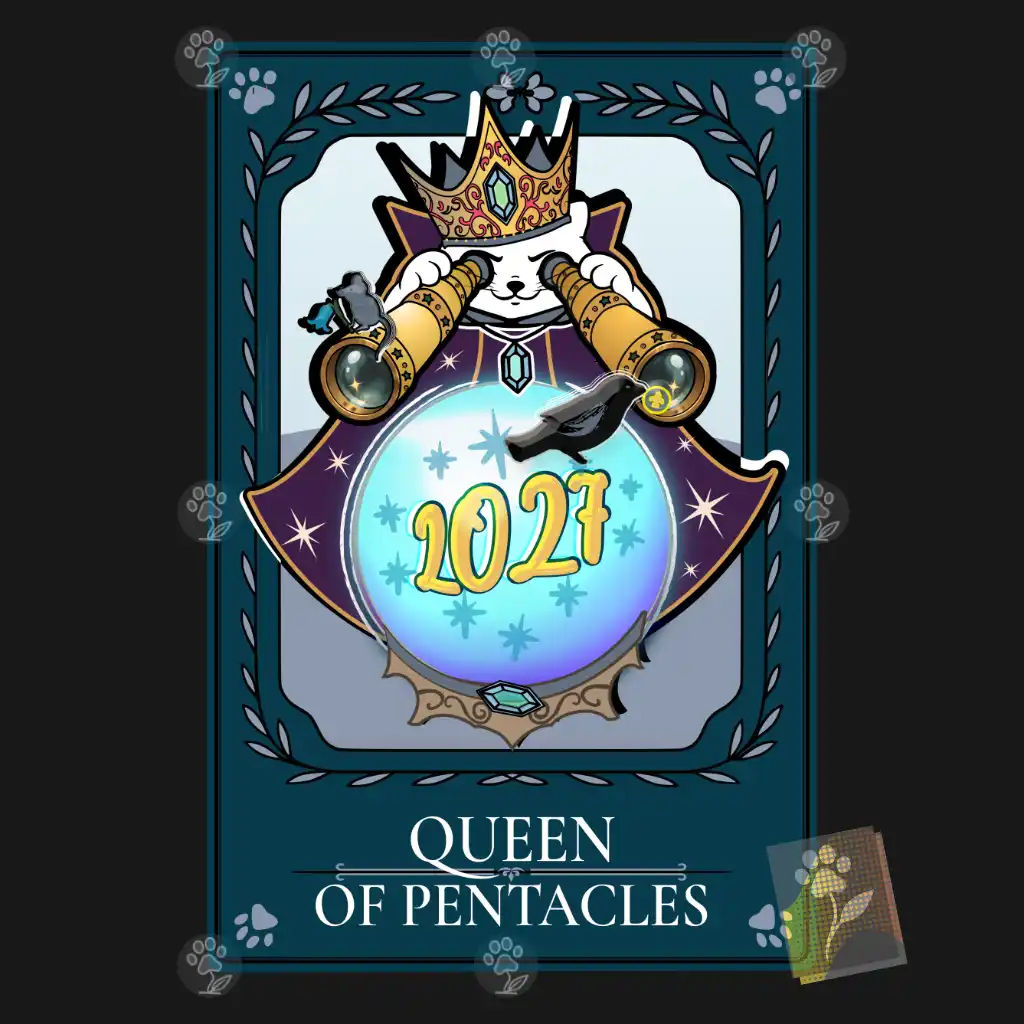 2027 Crystal Ball Cat King — Wearable Art