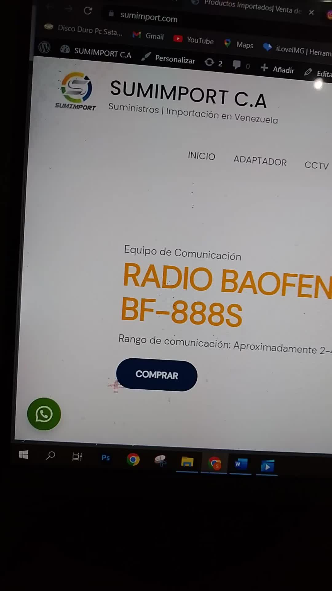Página Web e Instagram 