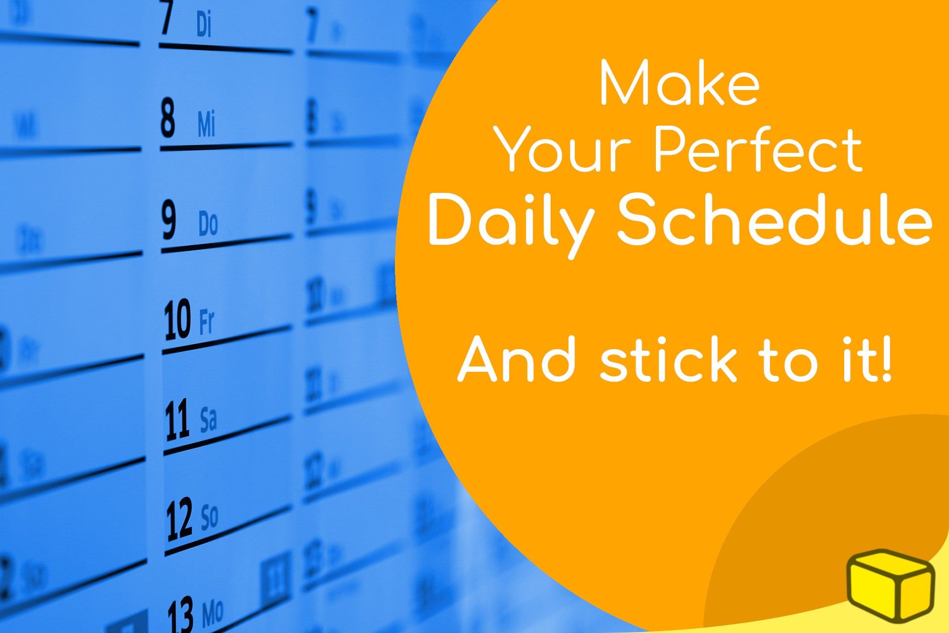 How To Make A Daily Timetable On Excel