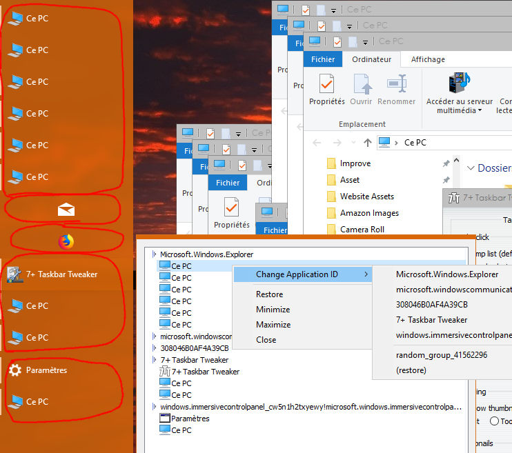 Using the Taskbar Inspector