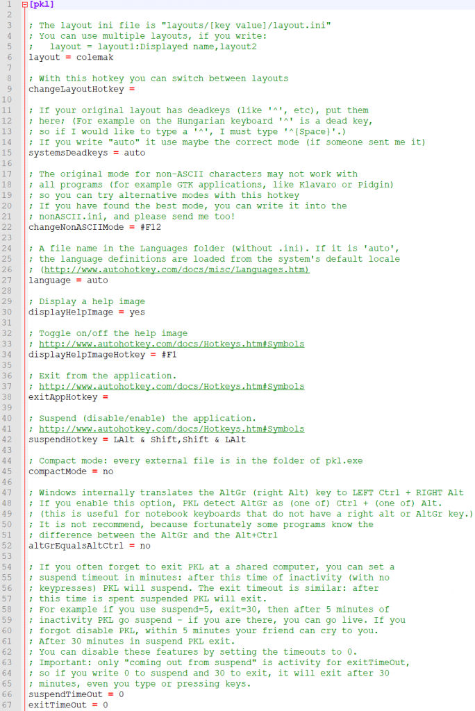 Configuring PKL