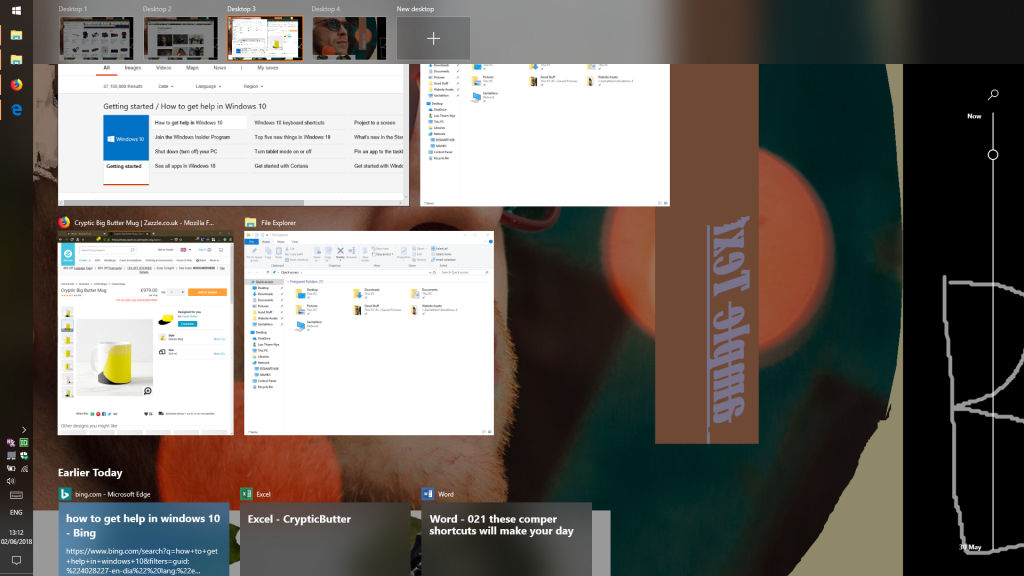 Task View in Windows 10