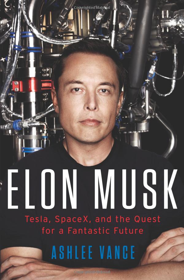 Elon Musk's Biography by Ashlee Vance. He knows how to spend time wisely!