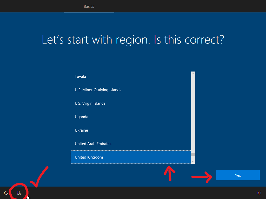 Select your region