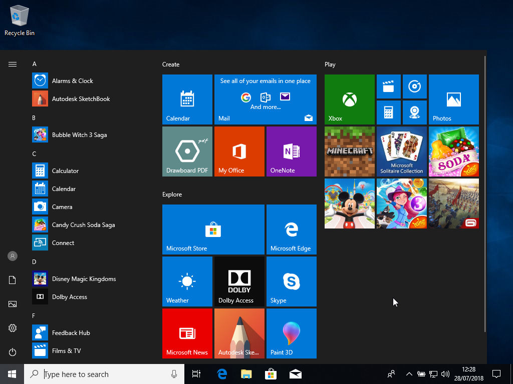 Windows 10 Start Menu is best opened with a mouse macro