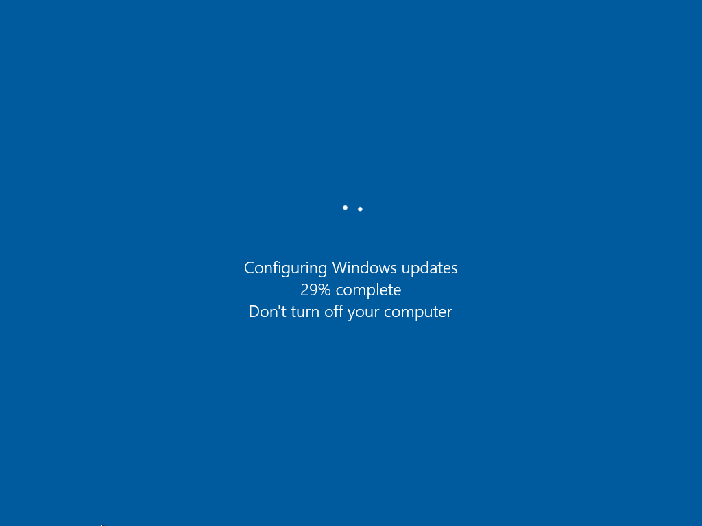 Windows 10 is updating