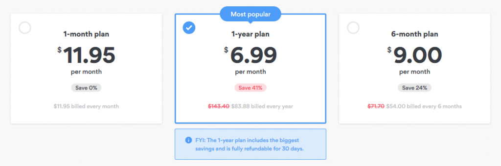 NordVPN Pricing