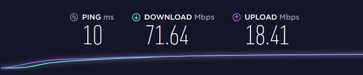 Speed Test without VPN on Windows