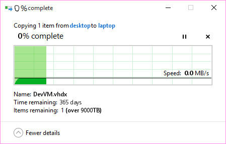 Extremely slow file transfer