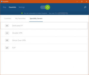 NordVPN speciality servers