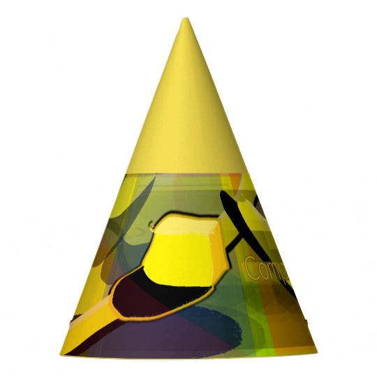 Colourful Cryptic Butter Party Hat