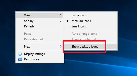 How to hide your desktop icons