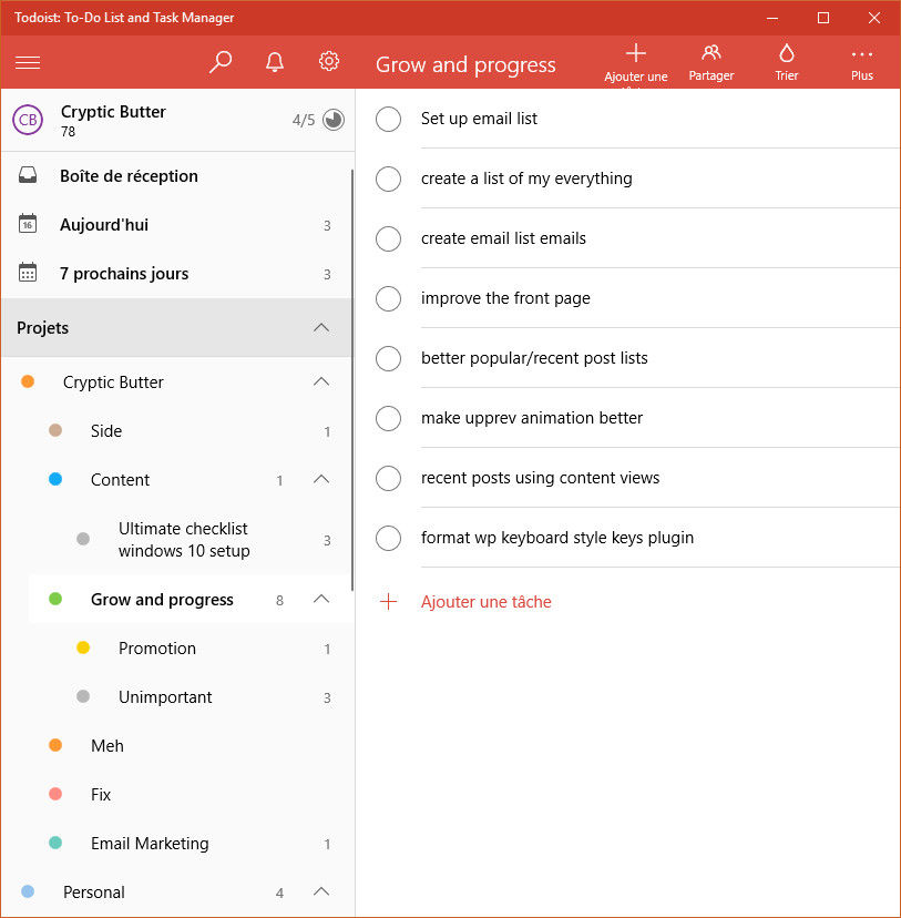 Todoist can help manage your projects and things you need to do