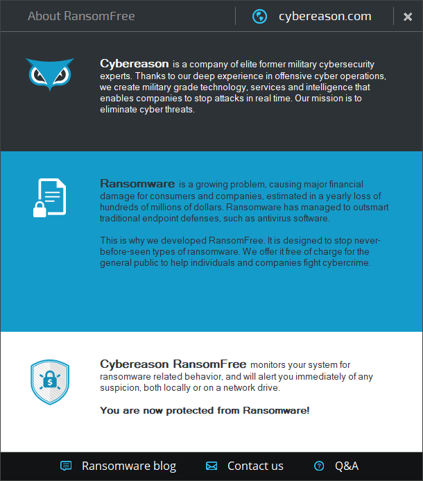 Cybereason RansomFree is a great way to harden Windows 10 against ransomware for free