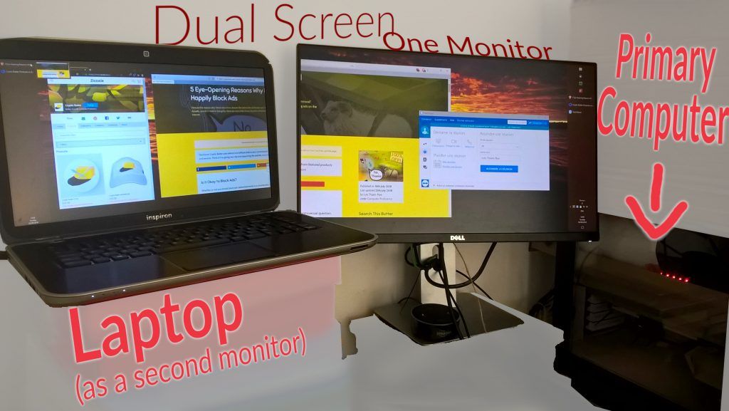 how to use another computer as a second monitor hdmi