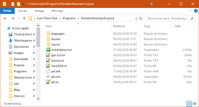 Extract the PKL files to a permanent location