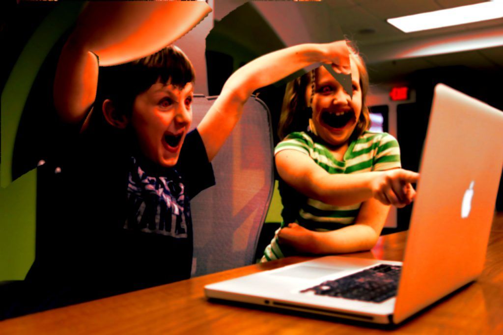 Demonic children wasting their time who can't stop getting carried away with playing video games