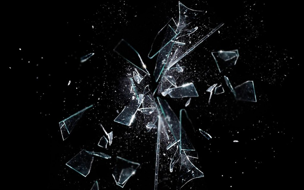 Broken glass fragments: break up your task to stop procrastinating on finishing it.