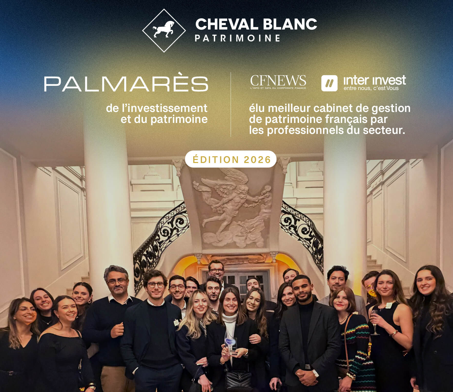 Prix CFNews InterInvest du meilleur cabinet de gestion de patrimoine de France - Cheval Blanc Patrimoine