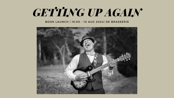 Getting Up Again Book Launch flyer