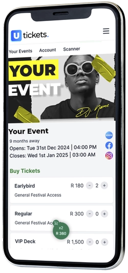 event page landing