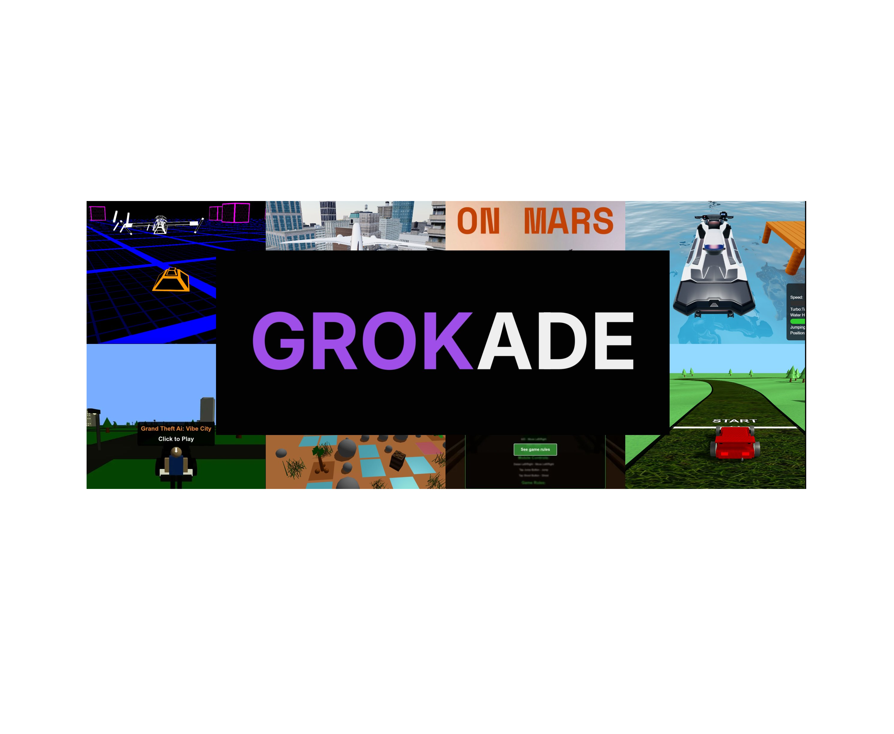 Grokade's AI-Built Game Preview 1
