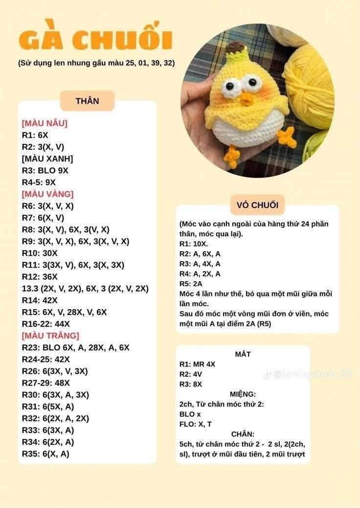 Gà con vỏ chuối