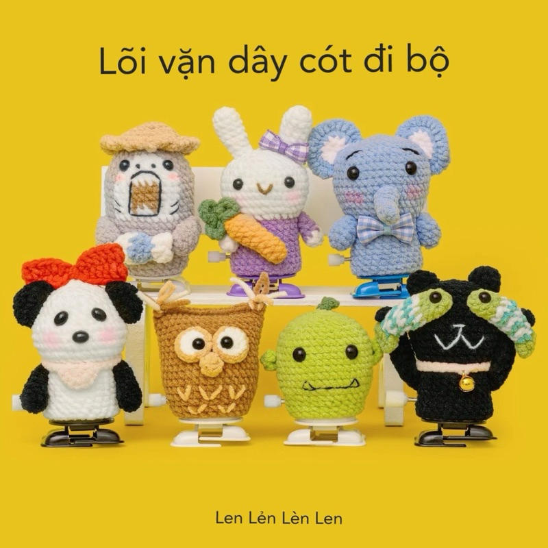 Lõi vặn dây cót đi bộ dùng làm thú bông handmade