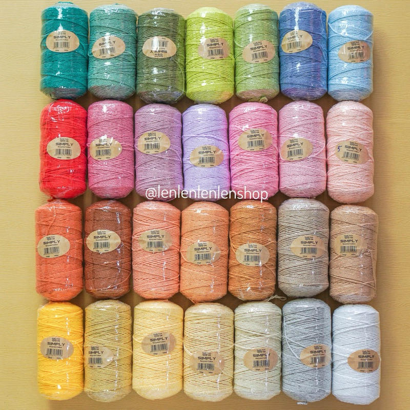 Len Sợi Simply Craft Yarn chính hãng - sợi dùng móc túi/nón/đồ handmade