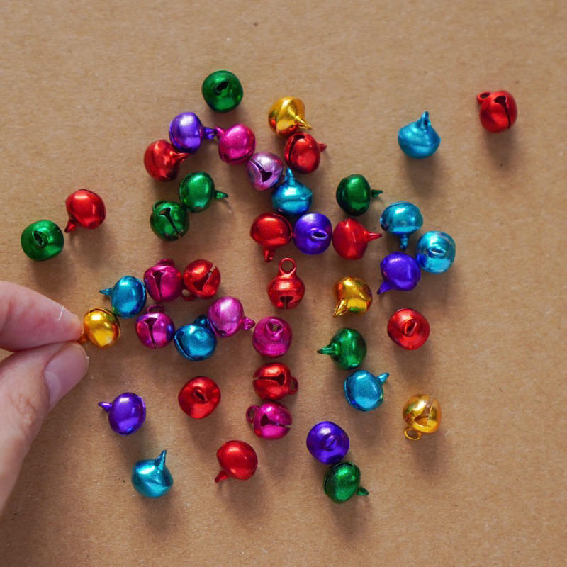 Chuông Nhiều Màu Size 6mm-10mm-túi 10c-trang trí handmade, làm lục lạc