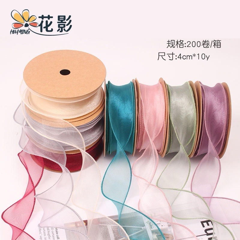 Ruy Băng Voan Đủ Màu, bản 4cm, dài 9m/cuộn