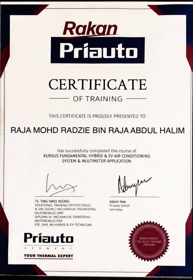 Sijil fundamental hybrid Rz Aircond