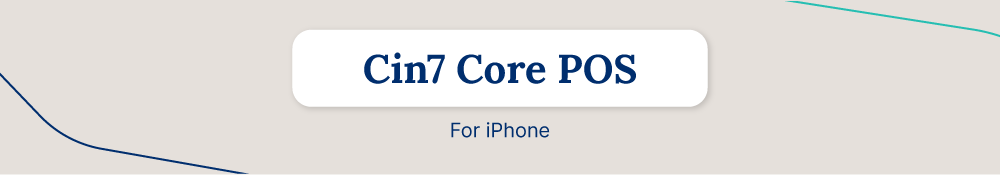 A CTA for Cin7 Core’s POS app for iPhone.