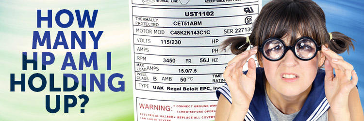 How to read a pool pump motor label