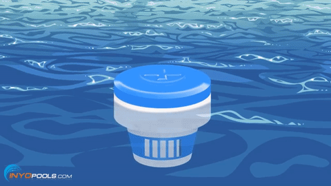 how does a chlorine pool float work?