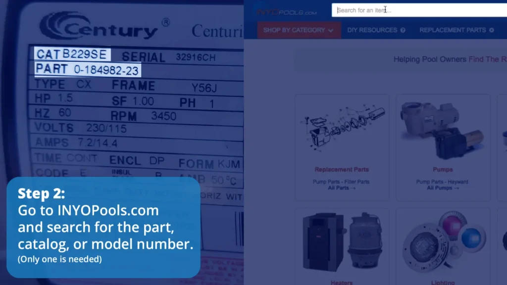 How-To_-Find-a-Replacement-Pool-Pump-Motor-1-20-screenshot - DIY Pool Resources - INYOPools.com How To Choose The Right Replacement Pool Pump Motor Step 2