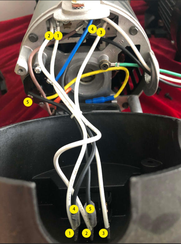 How to Reconnect the voltage Selector wires in the back of the Pureline Motors
