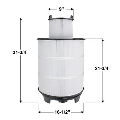 pl0163-dimn - DIY Pool Resources - INYOPools.com Pureline S7M120 Replacement Cartridges for Sta-Rite System 3 300 Sq. Ft. Filter 25021-0200S (Inner) & 25022-0201S (Outer) | PL0163
