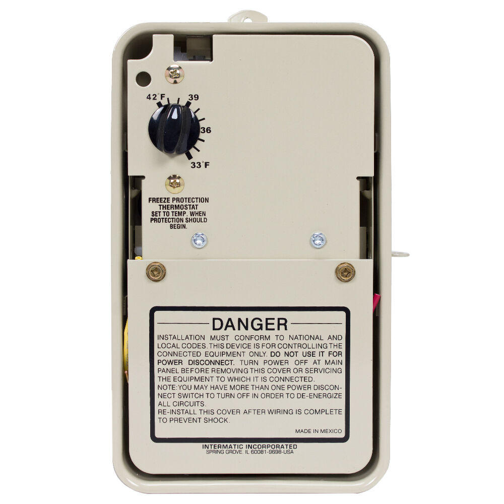 Intermatic Freeze Protection Thermostat only for 240V Applications, Type 3R Metal Enclosure - PF1102